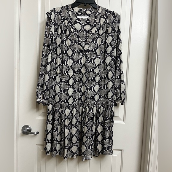 Rebecca Minkoff Python Print Ruffled Mini Dress, size XS - Picture 6 of 9
